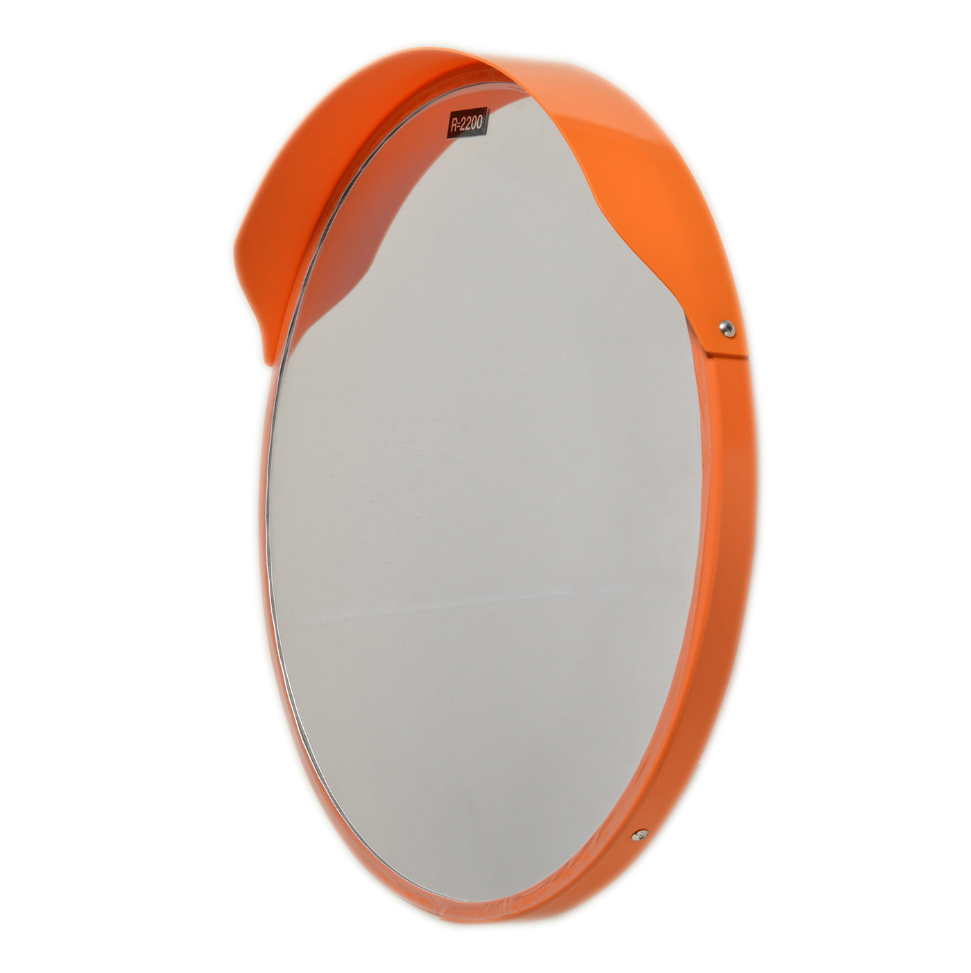 カーブミラー アクリル製 丸型 1000φ 道路反射鏡 オレンジ 茶 白 グレー 黒 yh651