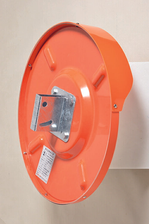 カーブミラー  アクリル製 丸型 600φ 道路反射鏡 オレンジ 茶 白 グレー 黒  yh164