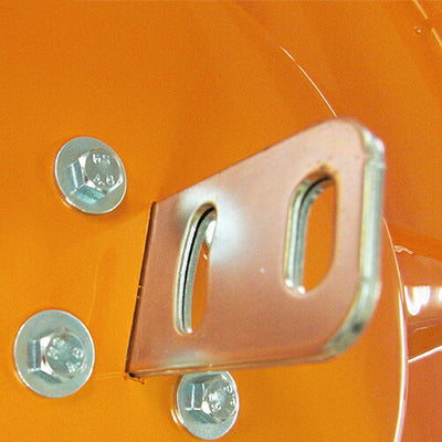 【スピード発送】カーブミラー 中型 ガレージミラー 40cm ポール用取付金具付き アクリル製 フード付き オレンジ yh152