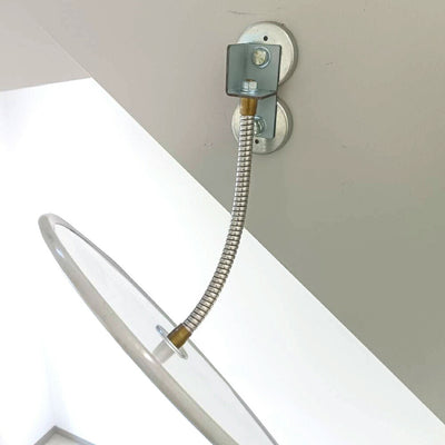 【スピード発送】カーブミラー 室内 防犯ミラー 丸型 310φ マグネット式 フレキシブル アーム フレキ / グレー / 白 / 青 / アクリル製 防犯 屋内 店舗 万引き イタズラ 防止 防犯グッズ 盗難防止 業務用 日本製 yh040