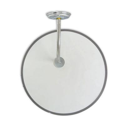 【スピード発送】【お得な3個セットあり 】 カーブミラー 室内 防犯ミラー 丸型 440φ フレキシブル アーム フレキ ビス止め 防犯 屋内 天井 壁面 店舗 万引き イタズラ 防止 防犯グッズ 盗難防止 業務用 アクリル製 /グレー/白/青/日本製 yh042