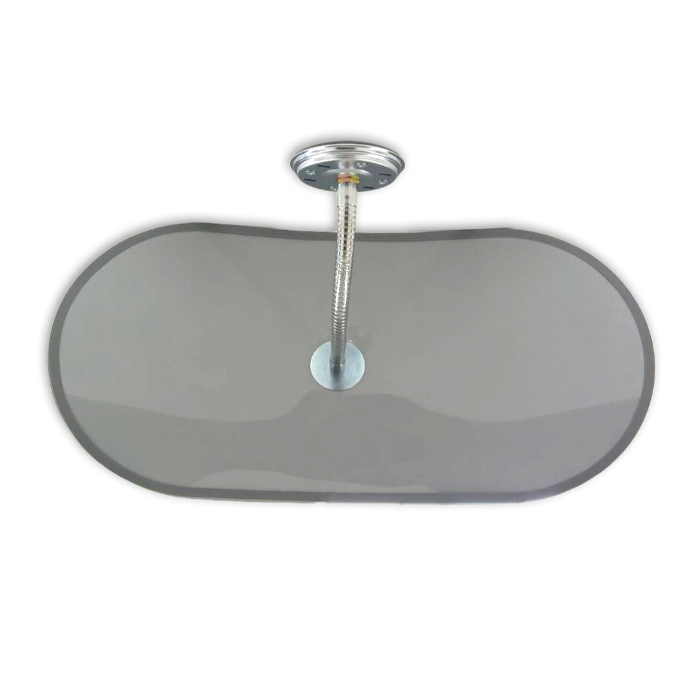 【スピード発送】カーブミラー 室内 防犯ミラー 小判 305×605ｍｍ フレキシブル アーム フレキ ビス止め 防犯 屋内 天井 壁面 店舗 万引き イタズラ 防止 防犯グッズ 盗難防止 業務用 アクリル製 /グレー/白/青/日本製 屋内用 鏡 ミラー 店舗 死角 監視 防犯対策 カーブミラー yh067