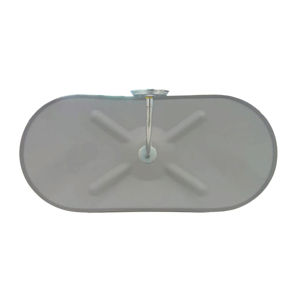 カーブミラー 室内 防犯ミラー 小判 365×760ｍｍ フレキシブル アーム フレキ ビス止め 防犯 屋内 天井 壁面 店舗 万引き イタズラ 防止 防犯グッズ 盗難防止 業務用 アクリル製 /グレー/白/青/日本製 yh068