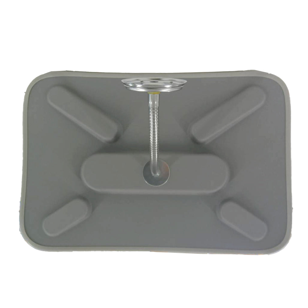 【スピード発送】カーブミラー 室内 防犯ミラー 角型 370×550ｍｍ フレキシブル アーム フレキ ビス止め 防犯 屋内 天井 壁面 店舗 万引き イタズラ 防止 防犯グッズ 盗難防止 業務用 アクリル製 グレー 日本製 yh070