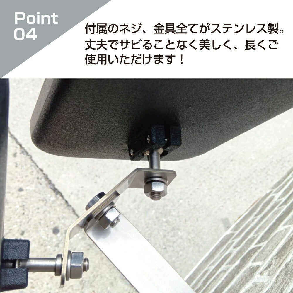 【スピード発送】ガレージミラー カーブミラー 2面鏡タイプ 壁付け 壁面 金具 ステンレス製 さびない 黒色 角型 175×150mm 取付金具付き ガラス製 ミラー 鏡 日本製 駐車場 車庫 ツイン 家庭用 安全 防犯対策 簡単設置 HTS-5S yh1432
