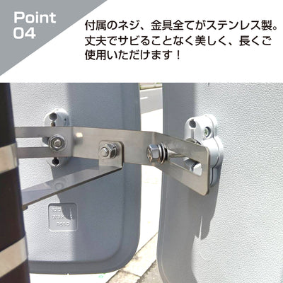 【スピード発送】ガレージミラー カーブミラー 2面鏡タイプ 金具 ステンレス製 さびない グレー 角型 320×175mm ベルト取付式 ステンレスベルト 40cm / 120cm 金具付 ガラス製 ミラー 鏡 日本製 yh1480