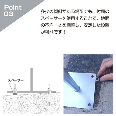 ガレージミラー 小型 家庭用 ツインミラー 角型 175×150mm 二面鏡 黒 簡易 自立式 自立型 スタンド 支柱 ポール アンカー 付属 固定 高さ1210ｍｍ 径19φ 取付金具付 ガラス製ミラー 日本製 yh1510