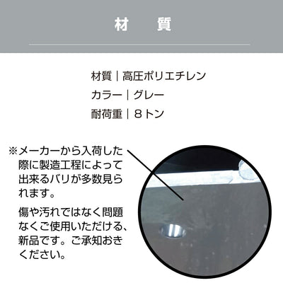 段差スロープ 段差プレート 全幅2100mm × 高さ45mm 標準3個+コーナー2個 ダークグレー 高圧ポリエチレン製 yh369