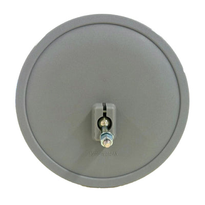 【スピード発送】 ガレージミラー 家庭用 ブロック 挟み込み ステンレス製 取付金具付 小型 丸型 210φ グレー ガラス製ミラー 50～185mm ブロック塀 門扉 壁 駐車場 クランプ式 屋外 安全 安心 日本製 yh612