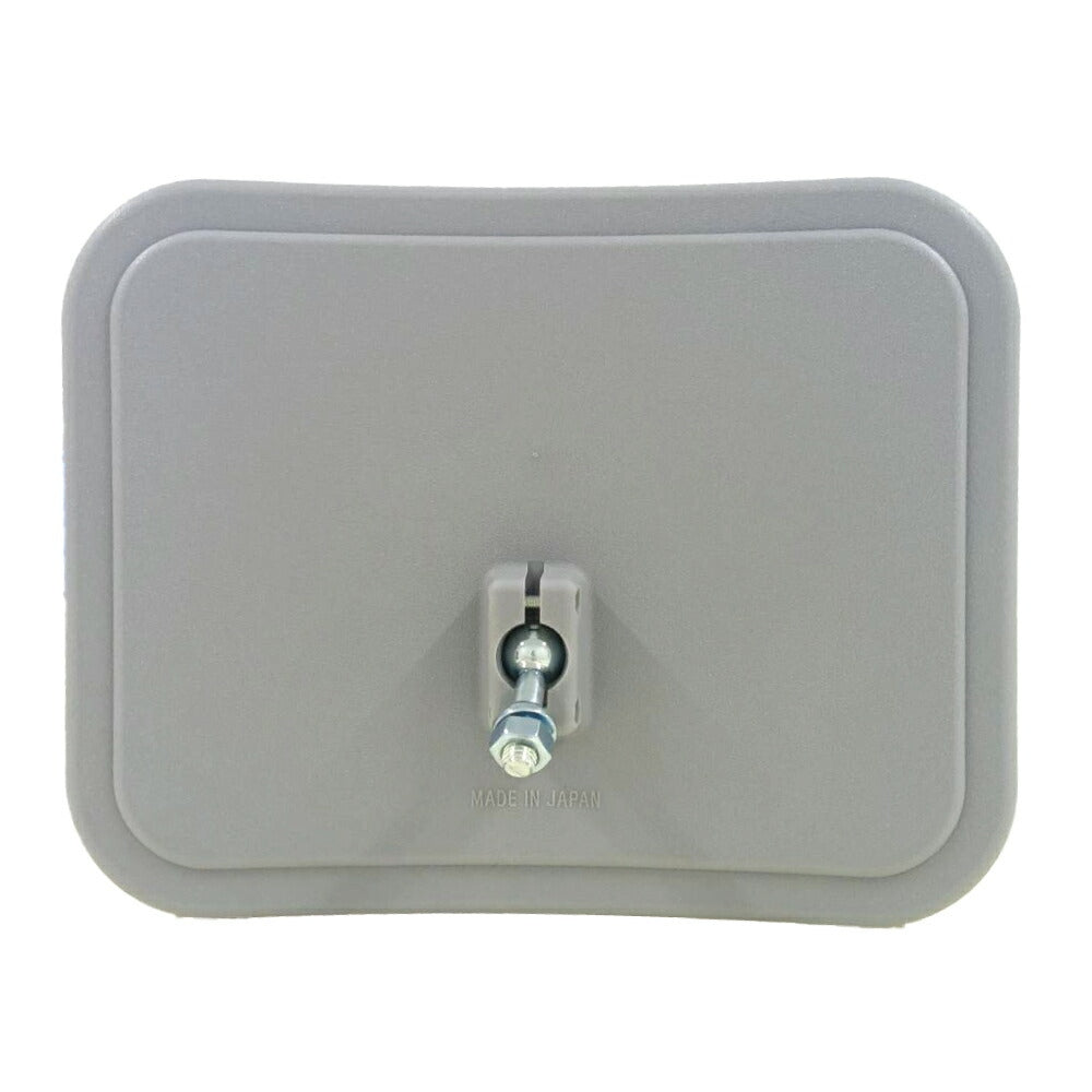 【スピード発送】 ガレージミラー 家庭用 ブロック　クランプ　挟み込み グレー角型 190×240mm サビない ステンレス製 取付金具付 ガラス製ミラー 日本製 yh613