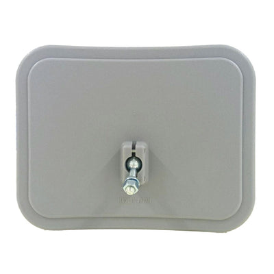 【スピード発送】 ガレージミラー 家庭用 ブロック　クランプ　挟み込み グレー角型 190×240mm サビない ステンレス製 取付金具付 ガラス製ミラー 日本製 yh613