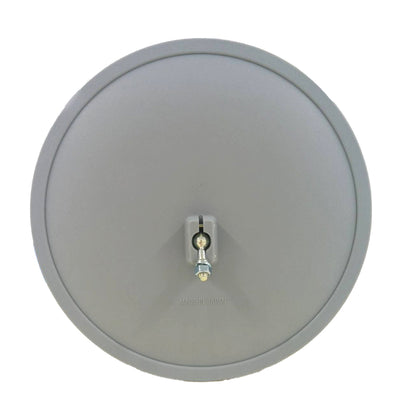 【スピード発送】 ガレージミラー 家庭用 ブロック 挟み込み ステンレス製 取付金具付 小型 丸型 310φ グレー ガラス製ミラー 50～185mm ブロック塀 門扉 壁 駐車場 クランプ式 屋外 安全 安心 日本製 yh614