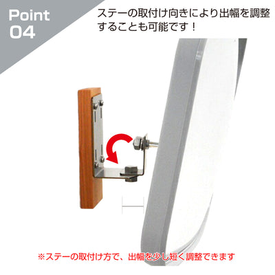 【スピード発送】ガレージミラー 家庭用 角型 230×310mm 貼り付けタイプ 接着剤付 サビない ステンレス製金具 ガラス製ミラー カーブミラー 駐車場ミラー 安全確保 安全確認 車庫入れ 防犯ミラー 屋外用 死角 道路 出入口 交通安全 小型 グレー 日本製 yh688