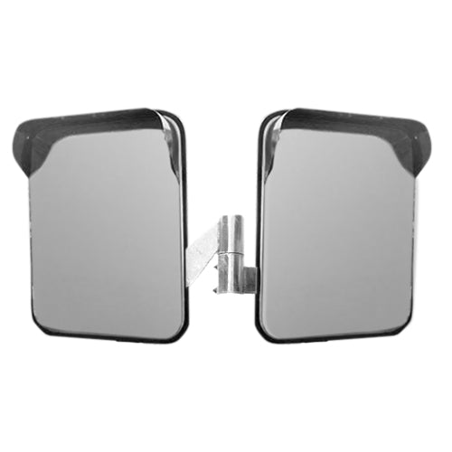 カーブミラー  ステンレス製 2面鏡 角型 600×800 道路反射鏡 オレンジ 茶 白 グレー 黒 yh632-w