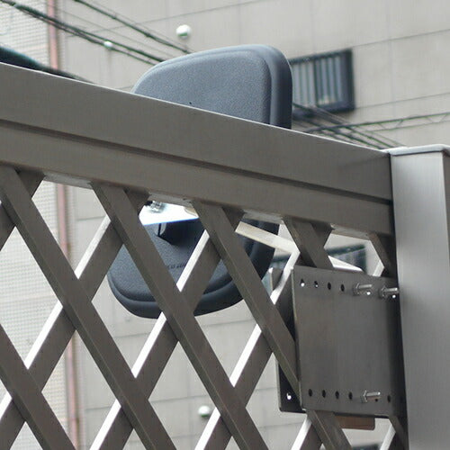 【スピード発送】ガレージミラー 角型 150×180mm ピッチ広 フェンス 挟み込み 金具付 黒 白 yh1104