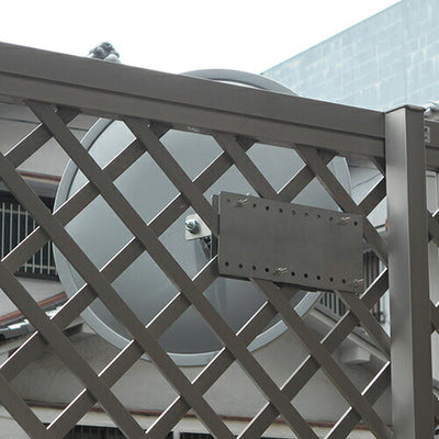 【スピード発送】ガレージミラー 丸型 360φ フェンス挟み込み 取付金具付き ガラス製ミラー 日本製 yh1124