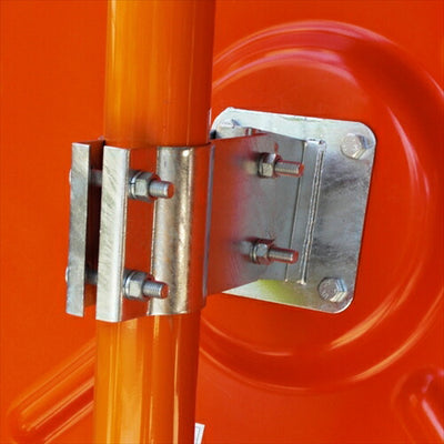 カーブミラー アクリル製 角型 450×600  支柱セット 道路反射鏡 オレンジ 茶 白 グレー 黒  yh191