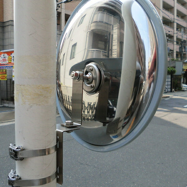 【スピード発送】ガレージミラー 丸型 φ310 ステンレスベルトS  ガラス製ミラー 日本製 yh886